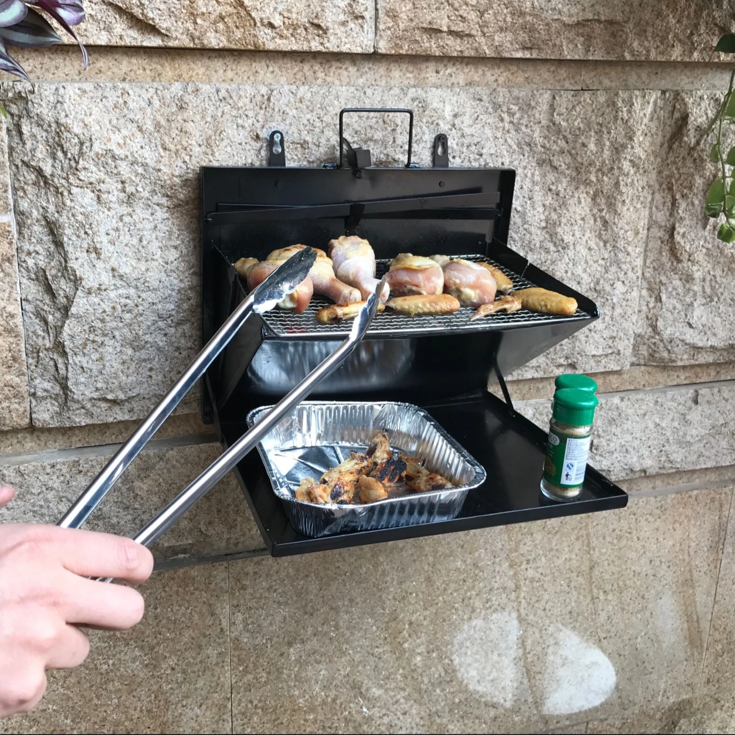 Smokeless BBQ Portable Stainless Steel Grill for Camping