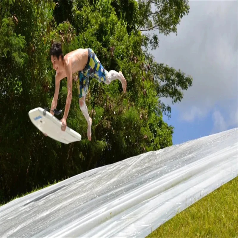 PVC Large Skimboard Piste Gonflable Piscine Inflatable Water Skimboard Skate Ramps Track