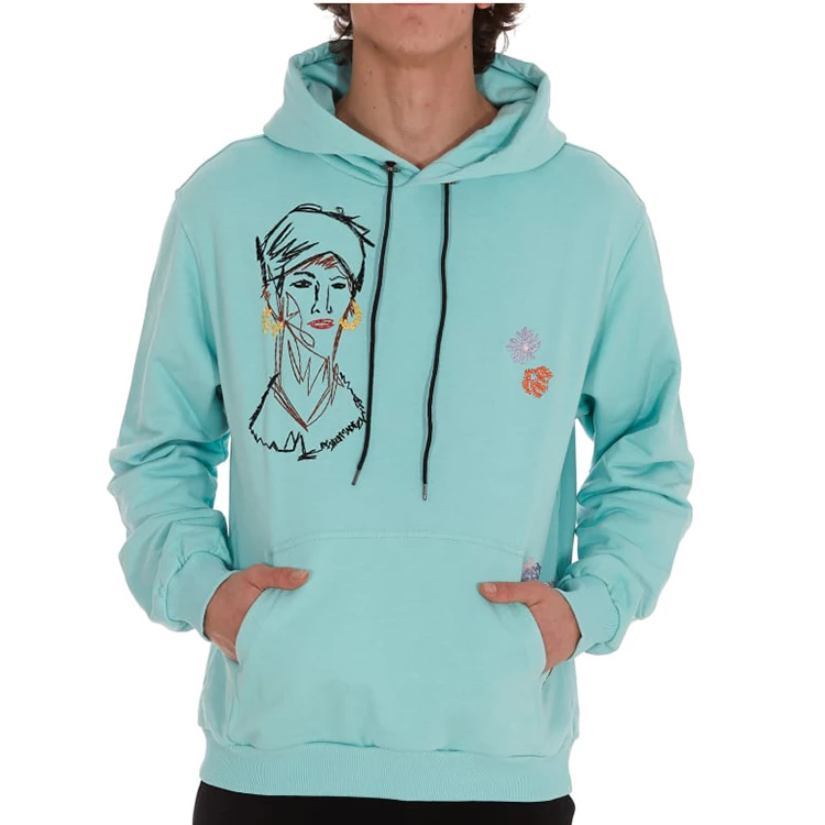 Sudaderas Con Capucha Para Hombre,Logo Bordado Personalizado,Tops De Hip  Hop,Color Turquesa,Alta Calidad,Venta Al Por Mayor - Buy Alta Calidad  Sudaderas Con Capucha Logotipo De Bordado Personalizado,Bordado Sudadera  Con Capucha,2021 Venta Al Por