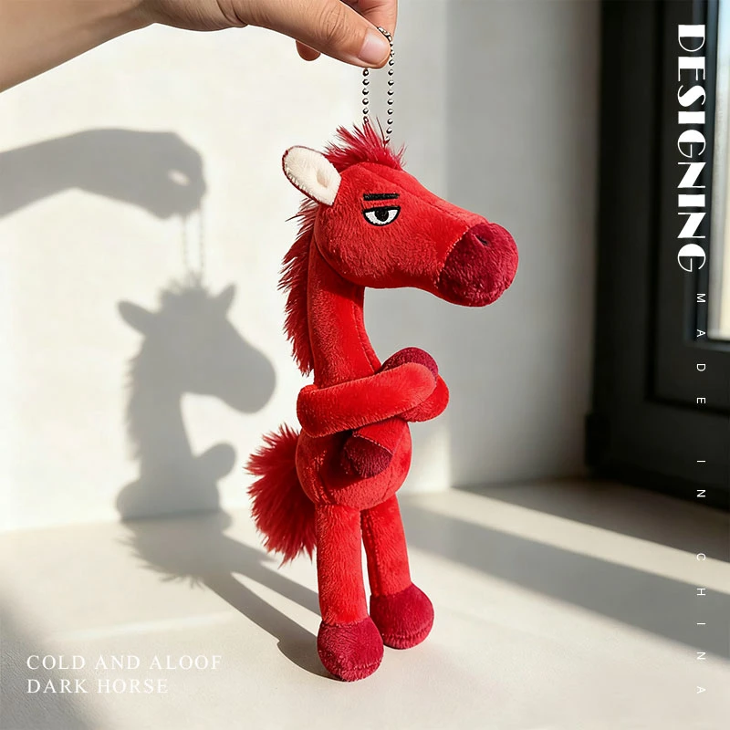 Muñeco Mascota Del Año Del Caballo 2026 – Peluche De Caballo Rojo De 12 Cm, Decoración De Año Nuevo Chino Para Hogar Y Oficina, Símbolo De Prosperidad