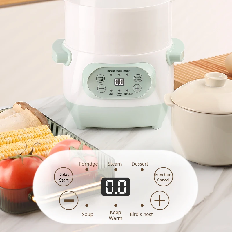 Custom logo Multifunction Baby Porridge Soup Automatic Cooker Portable Electric Slow Cooker for Home