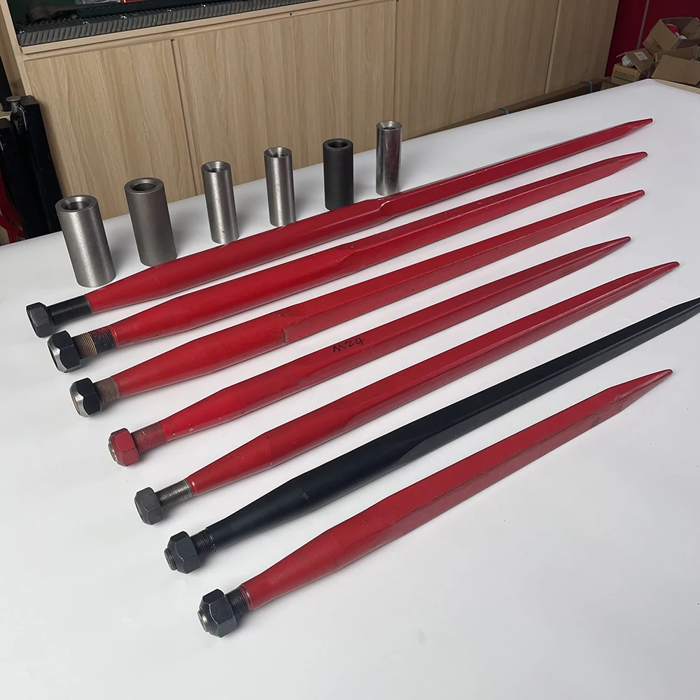 Bale Spear Loadering Machine Cranked Tines And Straight Curved