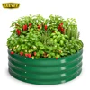 Vert foncé + lit de jardin surélevé