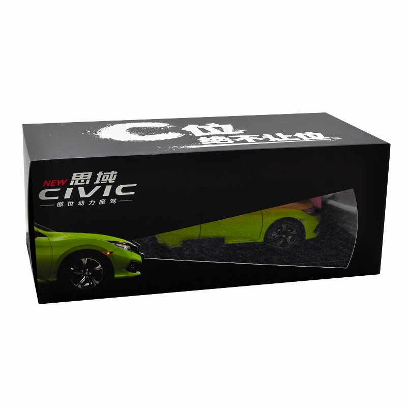 1:18 CIVIC 2019 литая модель автомобиля из сплава 1/18 civic 10-я для подарочного украшения
