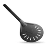 Black 9inch round pizza peel + 40cm Aluminum alloy handle