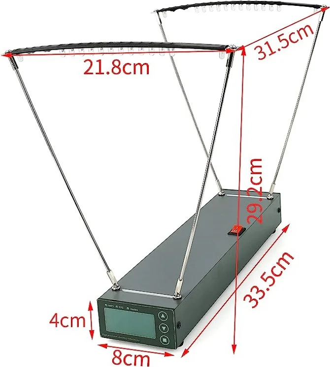 Cronografo balistico di precisione 30-9999 Fps Misuratore di velocità  Grande misuratore di area efficace utilizzato per il tiro da tennis  badminton