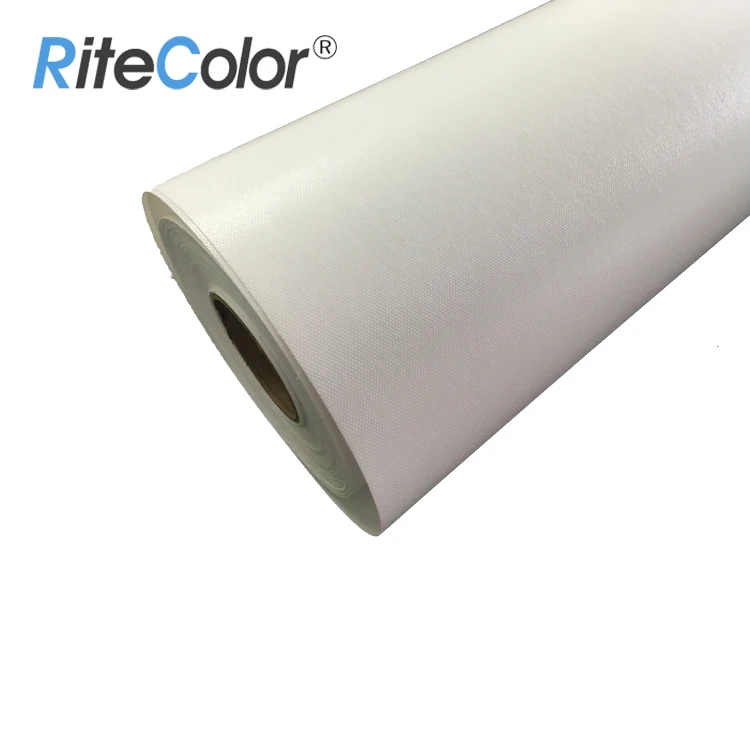 
260gsm Waterproof Satin Glossy Roll Inkjet Polyester Canvas for Pigment / Latex Inks Printing 