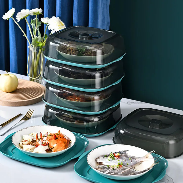 Штабелируемый кухонный холодильник с микроволновой изоляцией пластиковые крышки для пищевых продуктов нижним