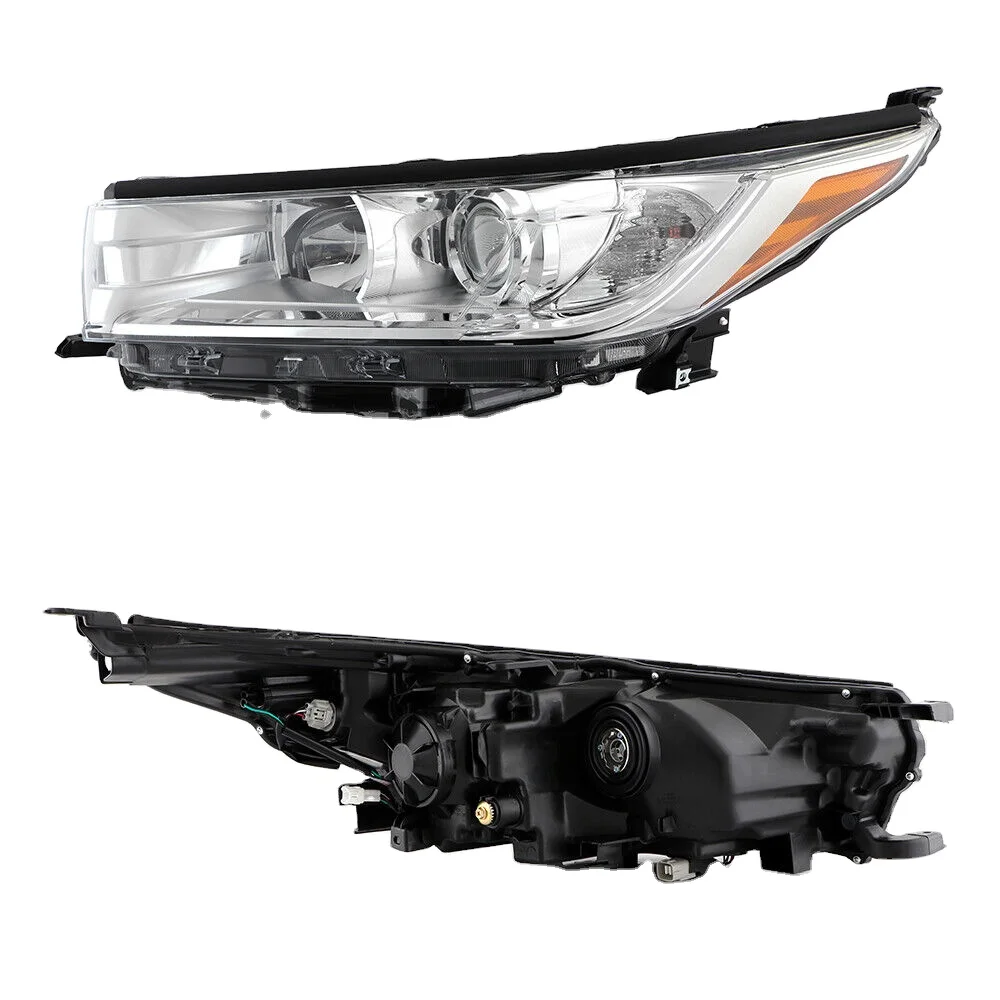 Saivis Headlight Halogen LED headlamp kits For 2017 2018 2019 Toyota Highlander