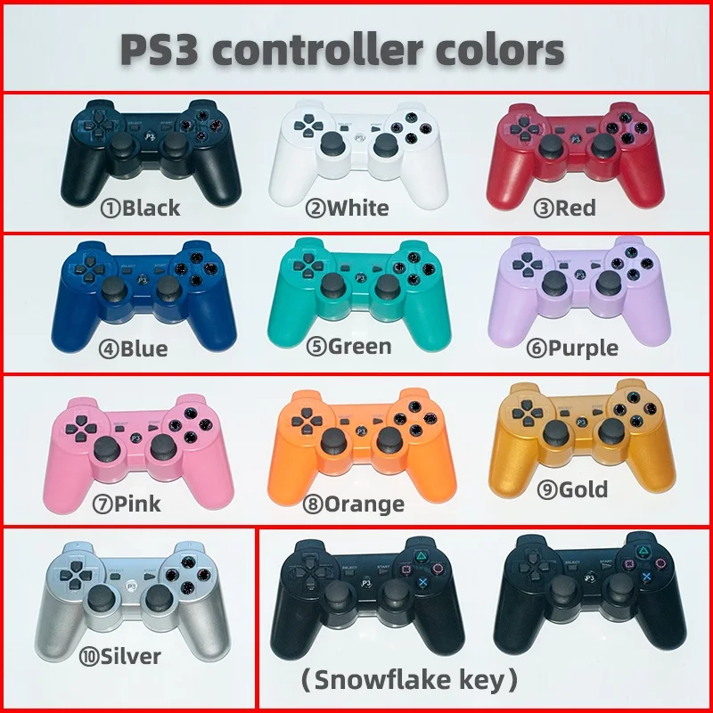 Gaming Joystick Ps3 Controller Multi Colors Gamepad Controller