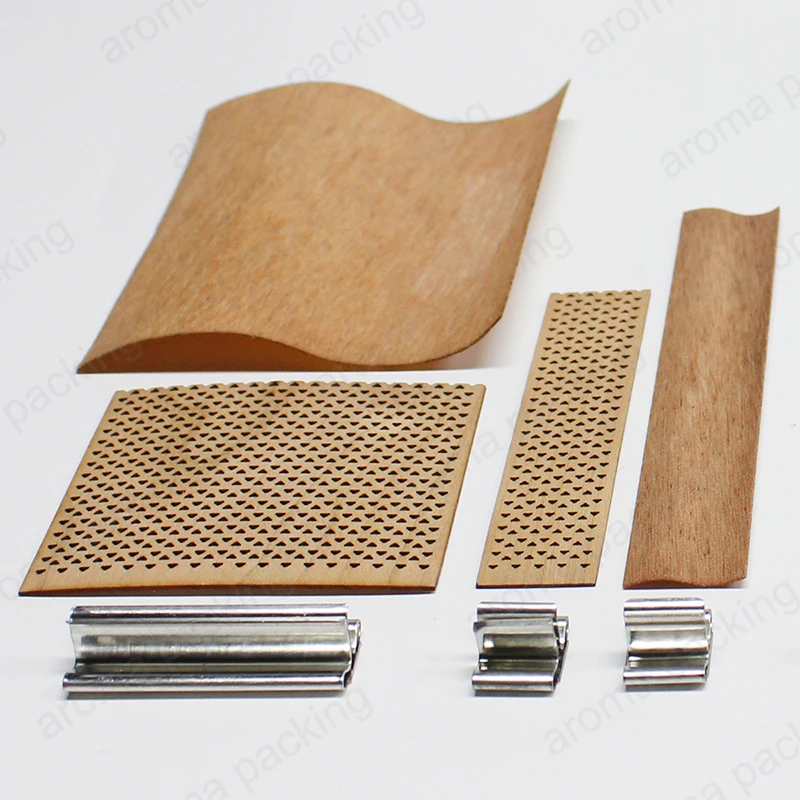 Cherry Wood Crackling Sound Custom Shape Wooden Wicks For Candle Wood