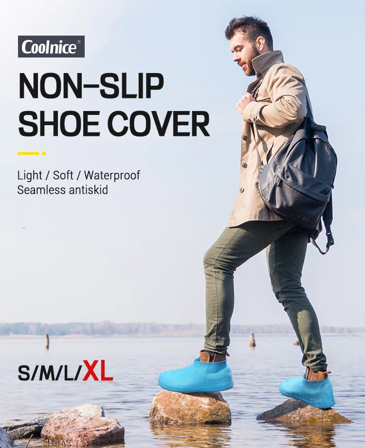 Amazon Top Sell Silicone Rain Shoes Cover Water Resistant Rain