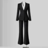 Cappotto nero + micro-pantaloni