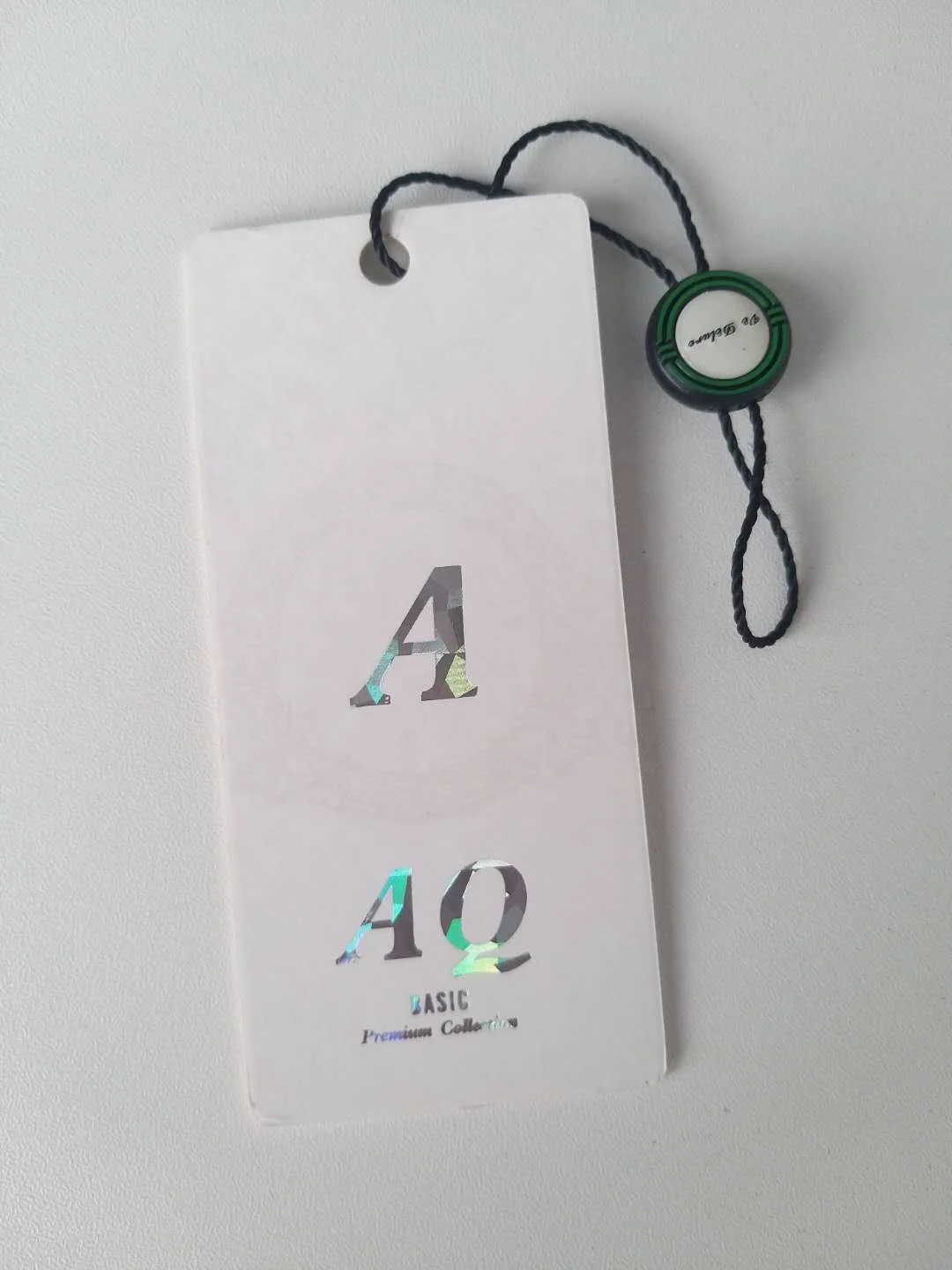 Custom Fashion Design High-density  Cheap Clothing Hangtag String Customized Logo Tag Strings Clothing Swing Tag