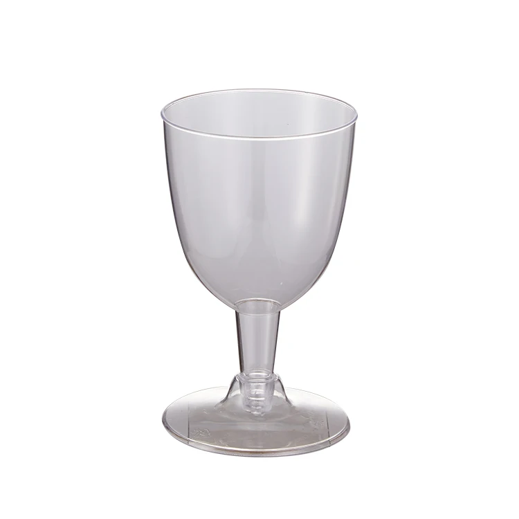 Clear Disposable Plastic Silver Wine Glass Champagne Flutes Silver Rim ...