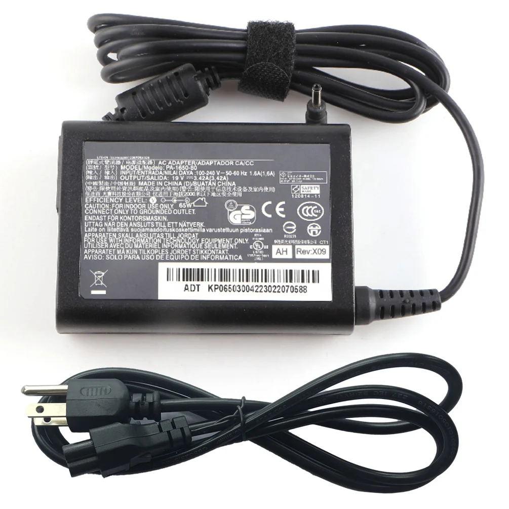 65W Acer AK.065AP.034 19V 3.42A 3.0*1.0mm Compatible Laptop AC Adapter Charger