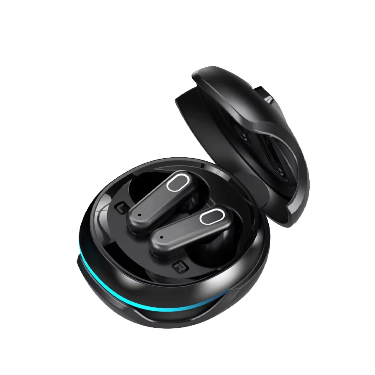 BT V5.4 Noise Cancelling TWS Earphones Colorful LED Light Gaming In-Ear Headphones TWS Earbuds UUTEK ME-28