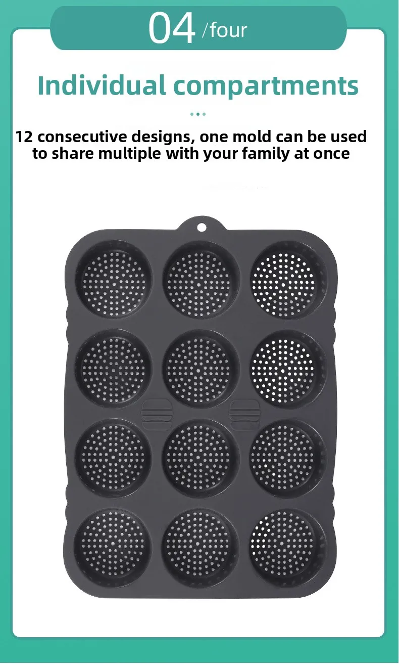 Home DIY Food Grade Silicone Bread Mold Non-Stick Burger Bread Mold Cake Tools factory