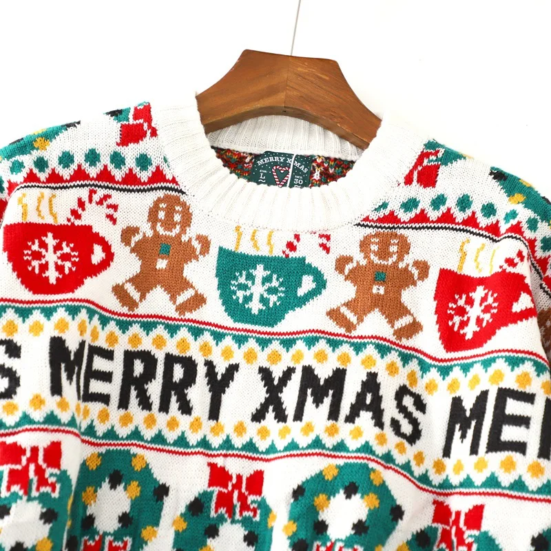 2023 New Customization Jacquard Sweater Knitted Christmas Sweater For