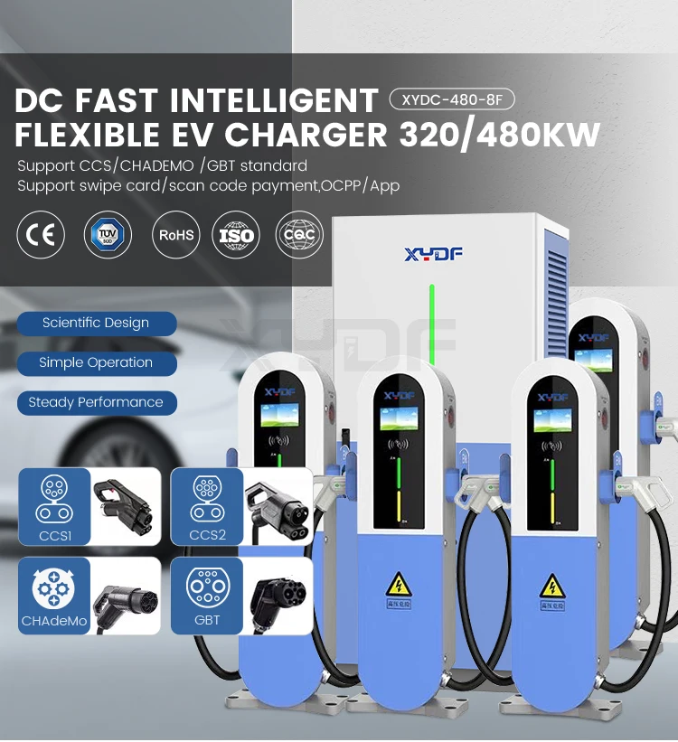 Xydf China Manufacturers 250a Chademo Ccs1 Ccs2 Gbt 400v Smart Evse Fast Intelligent 320kw480kw 8888