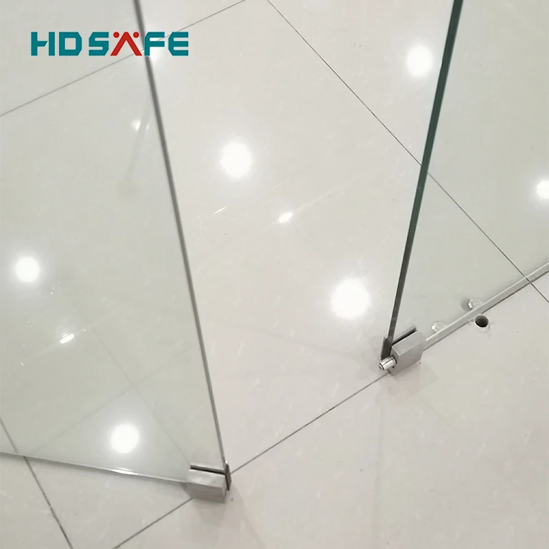 HDSAFE Factory Large Stack Sliding Office Partition Wall Glass Bi Folding Door Glass Curtain Movable Room Divider Partition Door