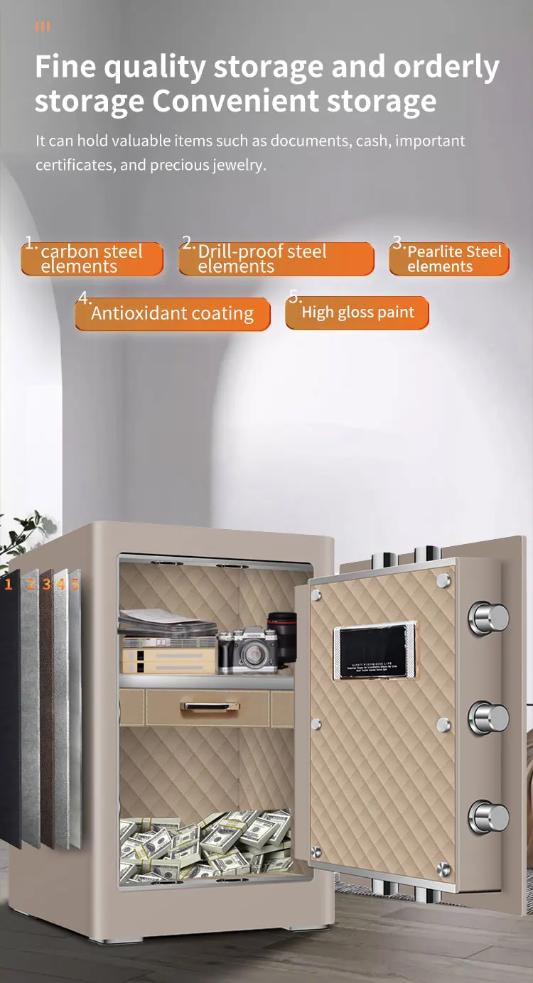 CEQSAFE Digital Home Safe with Programmable Keypad Anti-Theft Safe for Cash and Documents Storage supplier