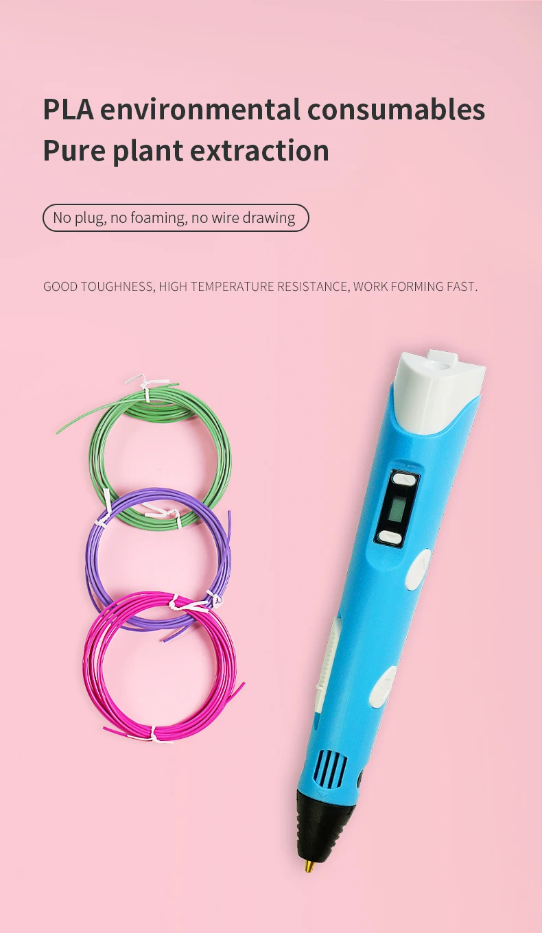 Kids Drawing Educational 3d Pen 3d Diy Printer Pen Drawing Pens 3d