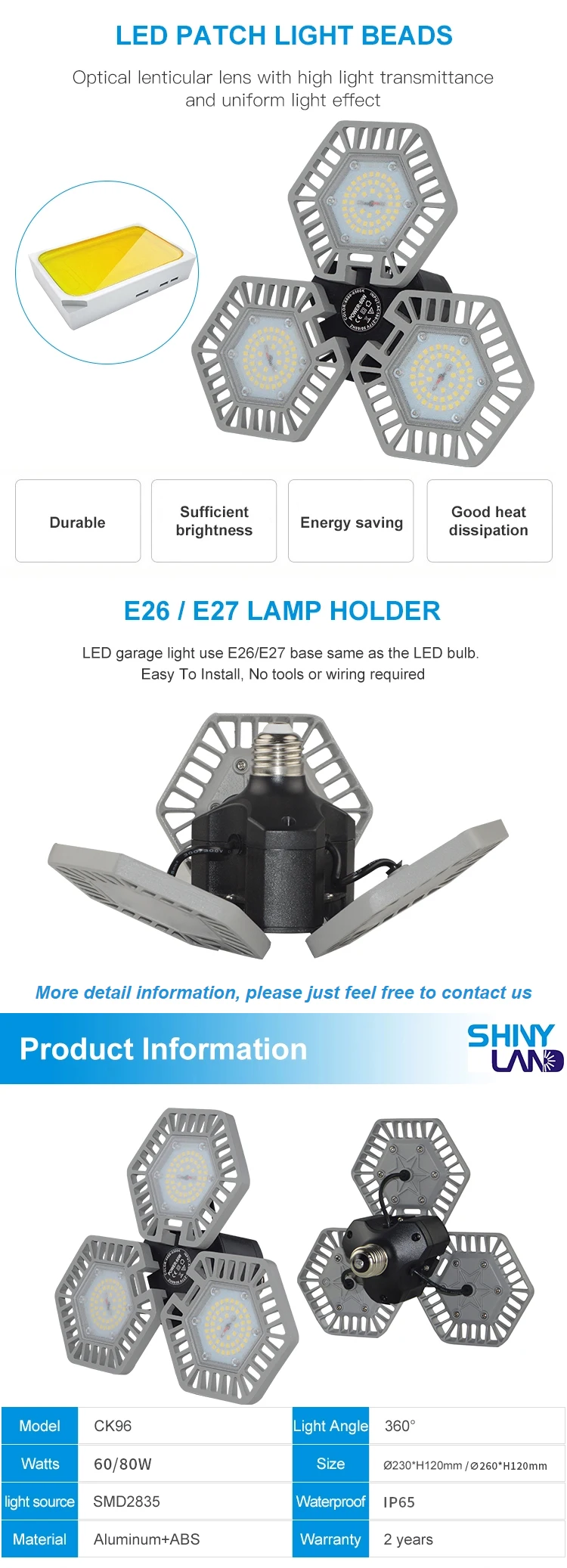 led garage light