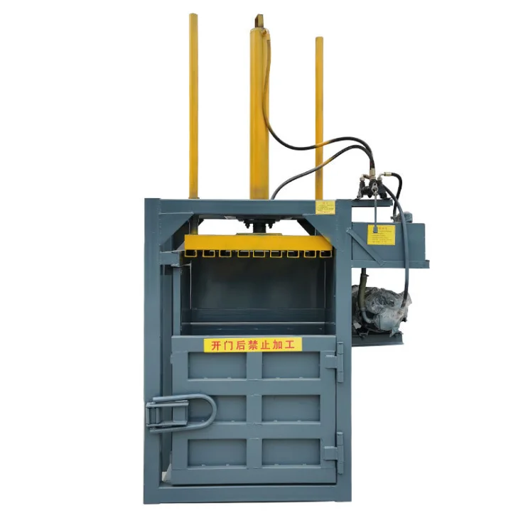 Vertical Recycling Compactor Automatic Aluminum Tin Can Baler Hydraulic Beer Cans Press Machine
