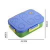 3 Compartments-blue green