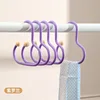Light purple single-pack non-slip storage hooks