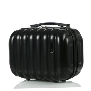 Women's Makeup Bag High Quality Canvas Case Portable ABS Zipper Cosmetic Bag