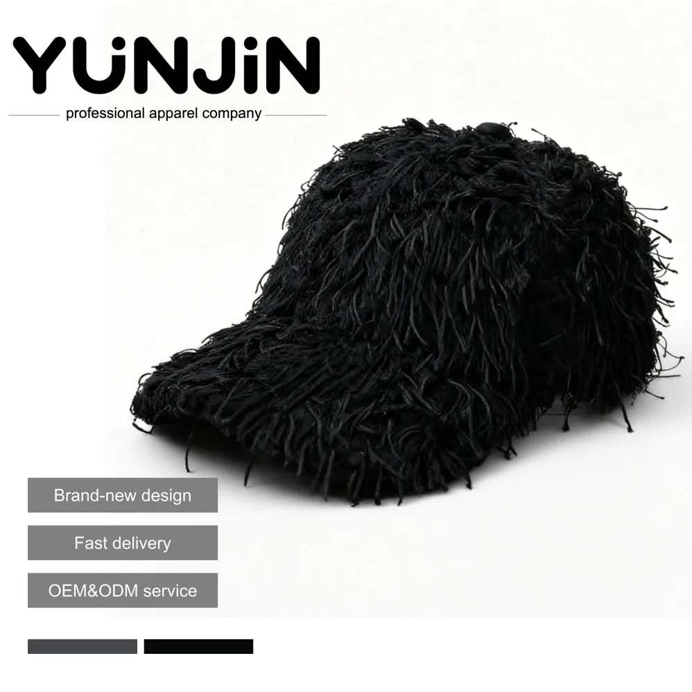 YUNJIN Fashionable Winter Baseball Cap Men Women's Fluffy