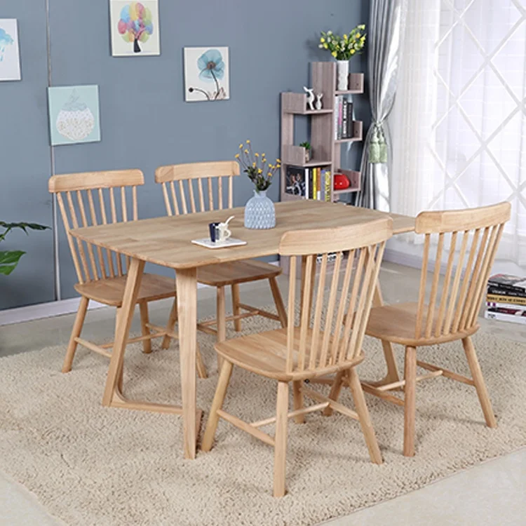 modern wooden dinning table wood dining table set 6 chairs wood