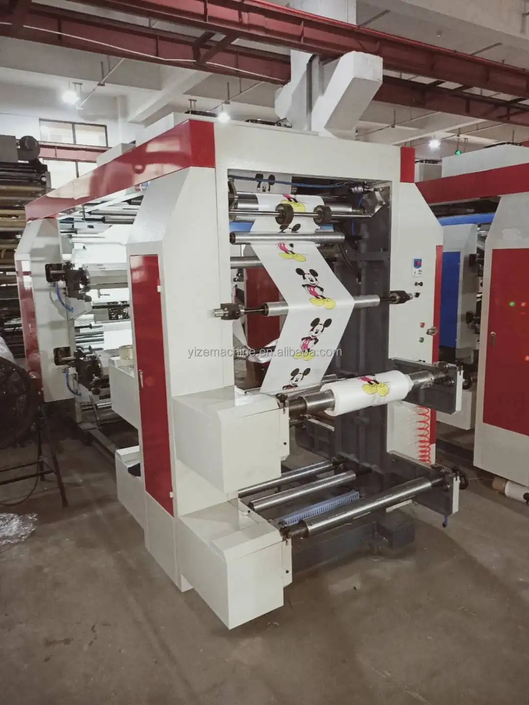 Mini 1-6 Colors Flexographic Roll to Roll Printing Machine