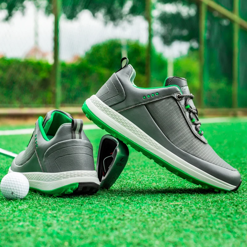 Manufacturer Wholesale Pu Leather Spikeless Sports Athletic Men Custom