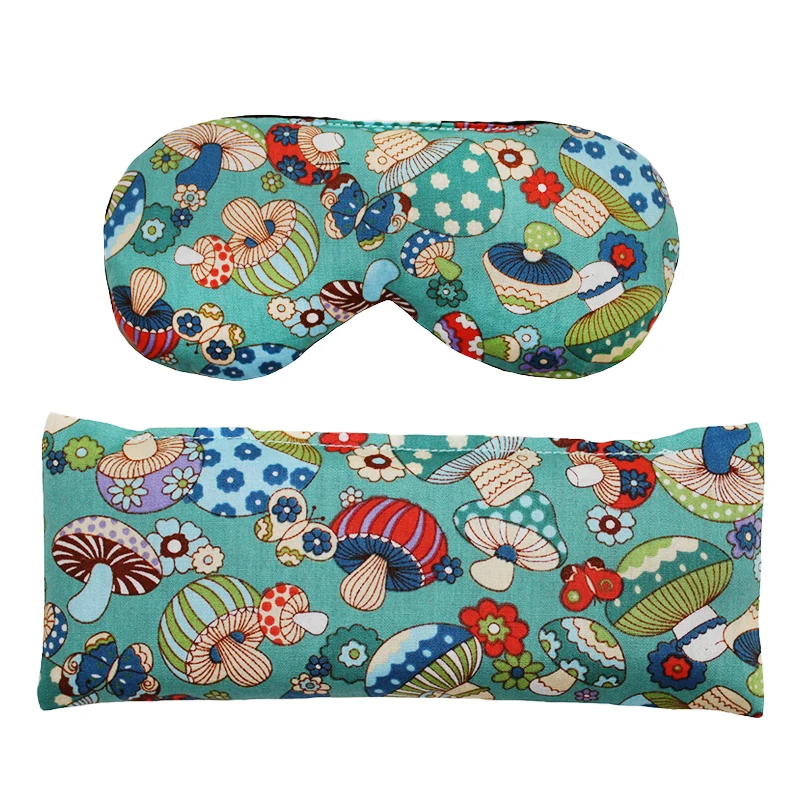 factory wholesale hot food pack microwave clay beads heat pack heat pad wrap weighted heated eye mask for pain relief