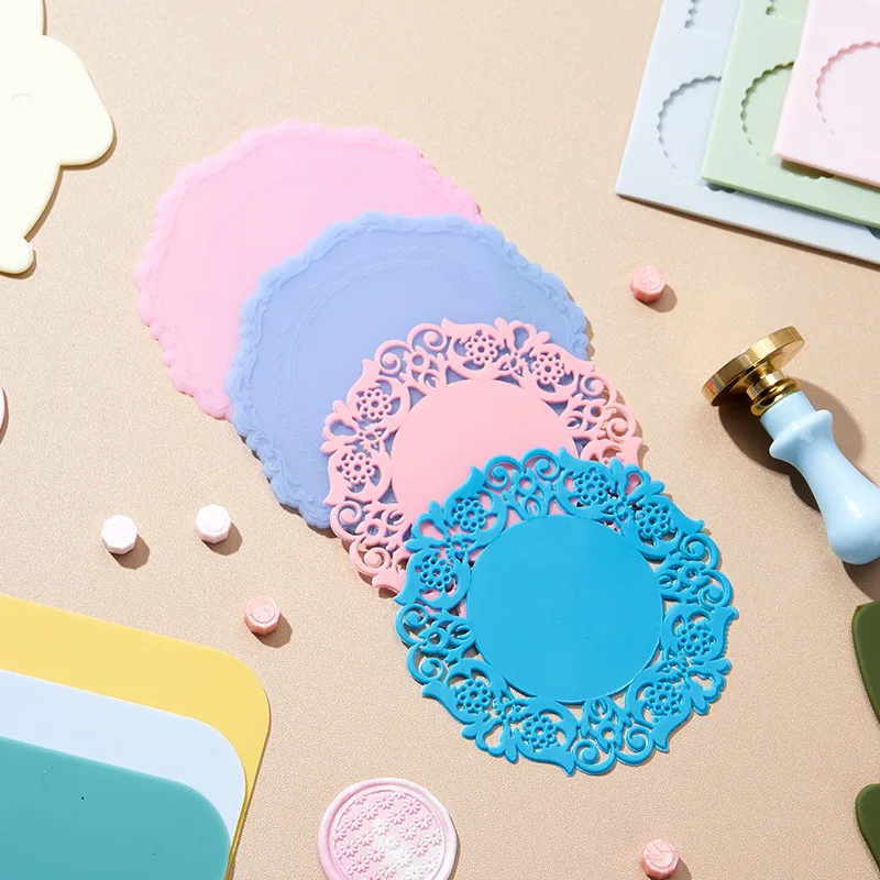 Cloud Wax Sealing Mat Non-Stick Surface Stamp Silicone Pad Tool Pre Made