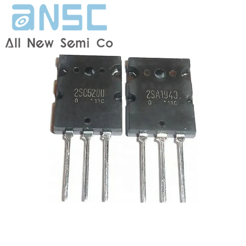 Bom List Electronic integrated circuit chip Components New 2sa1943 2sc5200 original TO-3P Audio power amplifier tube