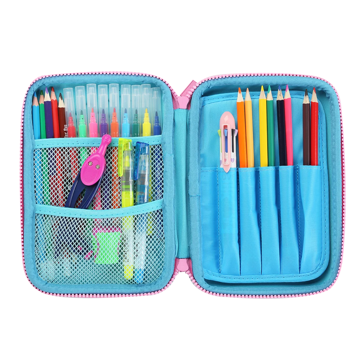 Pvc Pencil Case Hardtop Pencil Case 3d Pencil Box Transparent Heart ...