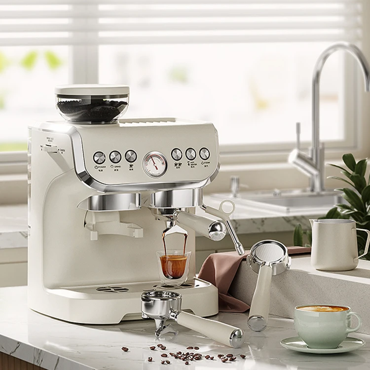 Foshan Electrical Appliances Coffee Maker Machine Automatic Commercial Expresso Machine With Coffee Grinder