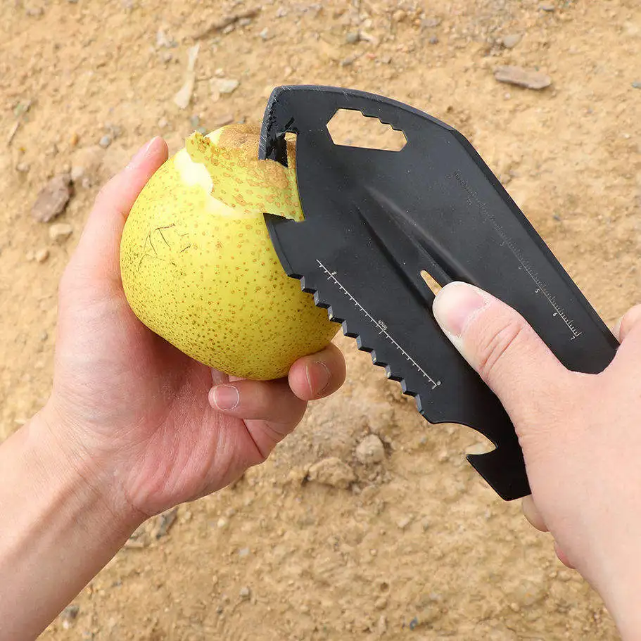Bestseller Mini-Multifunktions-Überlebensspaten mit 13 Klingen aus Edelstahl und Paracord-Griff für Outdoor-Camping und_voghion.com