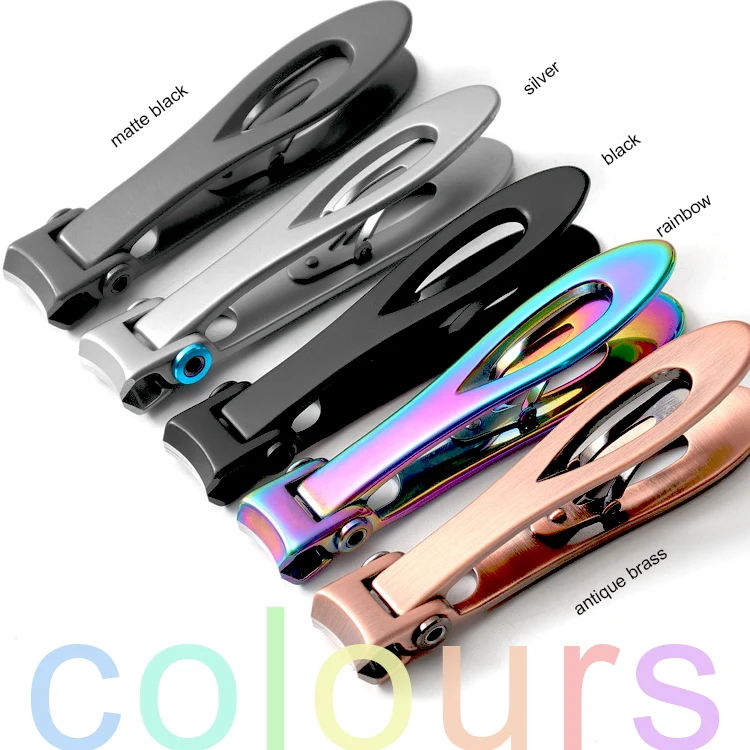 Nail Clipper Wide Blade Large Nail Cutter Titanium Plated Extra Sharp &  Heavy Duty Toenail Clippers
