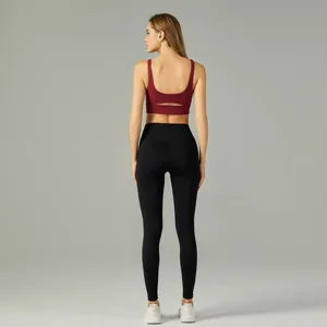Hot Selling Factory Sexy Yogawear Set Sports Bra Leggings Custom Logo