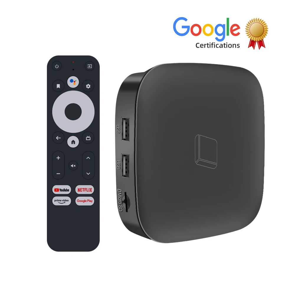 Custom Google Certificate Youtube Google Assistant Tvbox Android TV Box Replace HAKO MiNi Amlogic S905Y2 5G WIFI 4K Tv Box