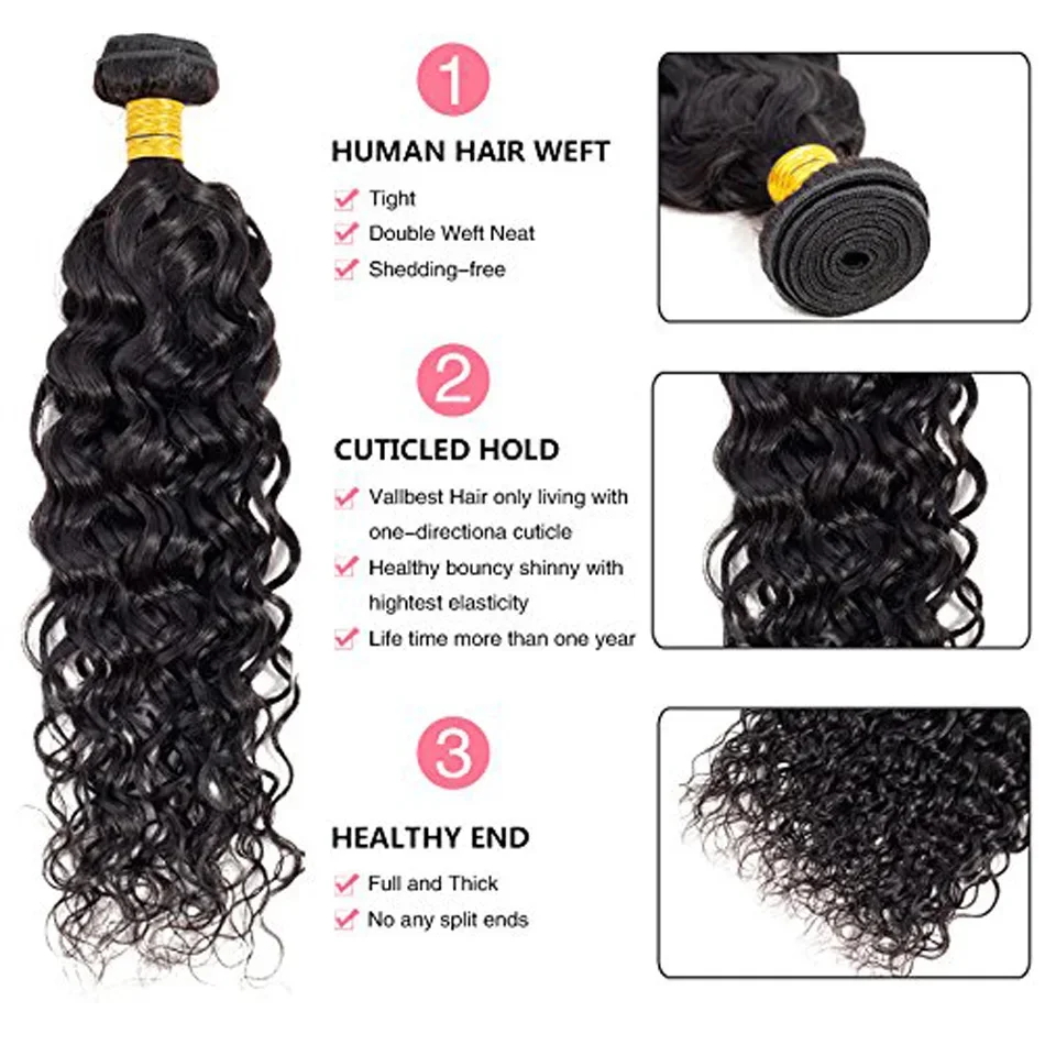 Pacchetti di capelli ricci e mossi brasiliani Remy Human Hair per le donne_voghion.com