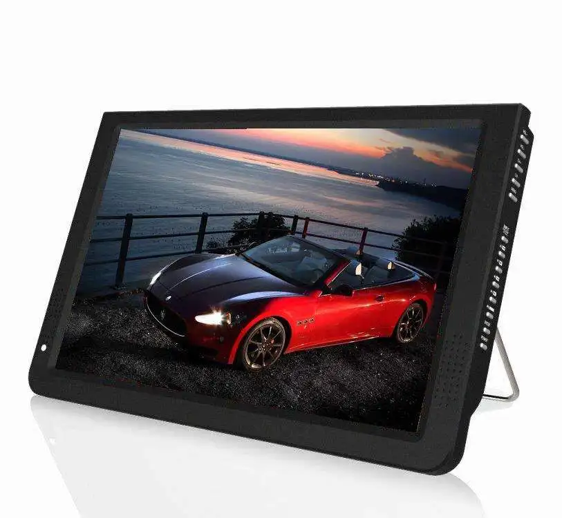 Portable Mini Digital Analog Led TV DVB-T DVB-T2 Rechargeable Television Player LED Screen