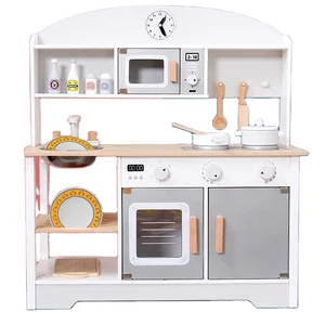 Japanese Style Kids Kitchen Play Set Role Play Toy Big Kitchen Wooden Kitchen Toys