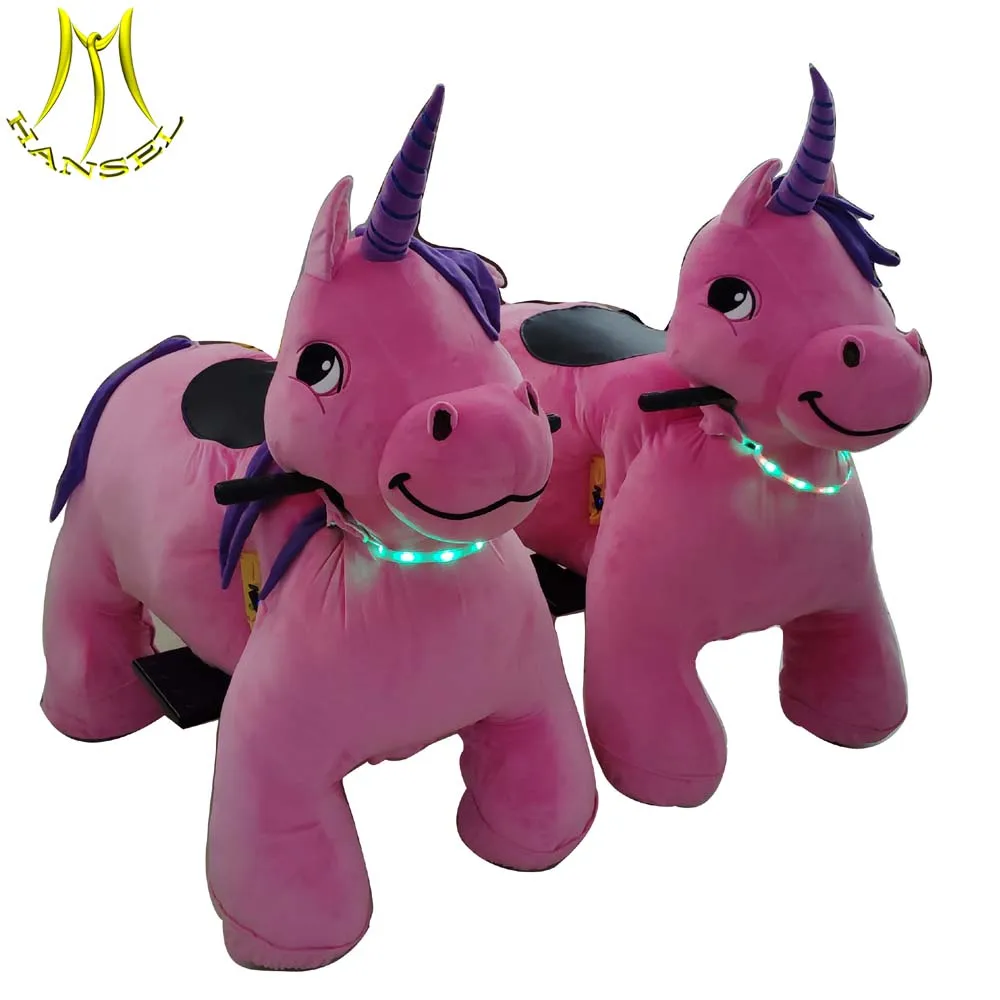 Electric Animal Plush Ride On Unicorn Rechargeable Animal Ride - Main Image