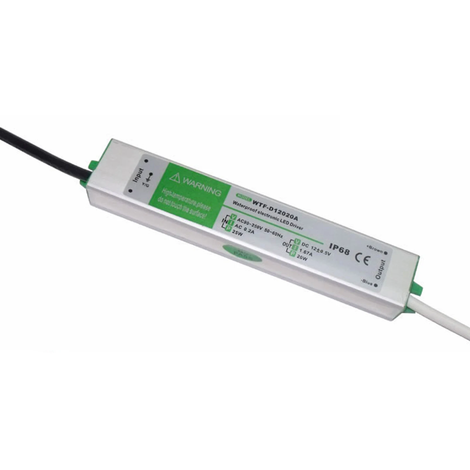 IP67 Waterproof 12V 60W Constant Voltage LED Driver CE RoHS Approved; 24V 50W Electronic Product